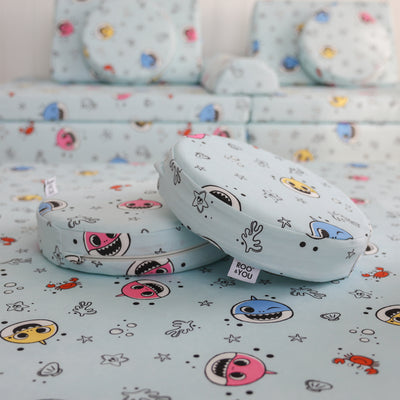 Close-up of Baby Shark™ x Roo & You™ Stepping Stones showing character details and foam texture.